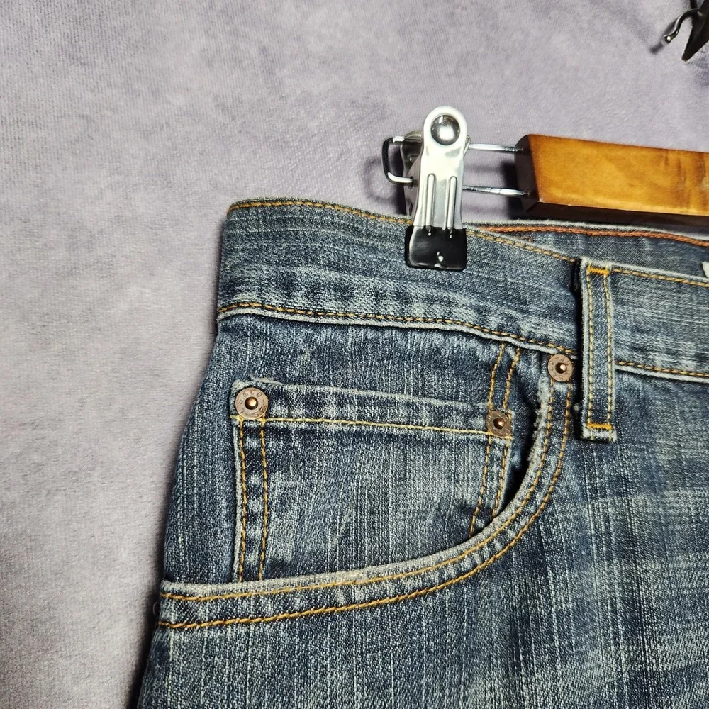 Levis 559 Relaxed Straight Jeans Mens 36x32 Blue Denim Medium‎ Wash 100% Cotton